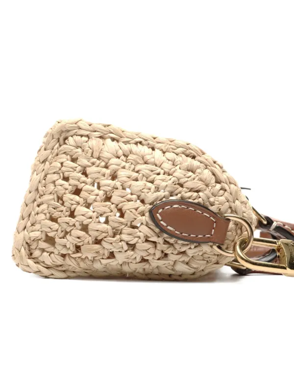 Louis Vuitton Pre-Owned 2024 Nano Speedy Raffia Tote Bag