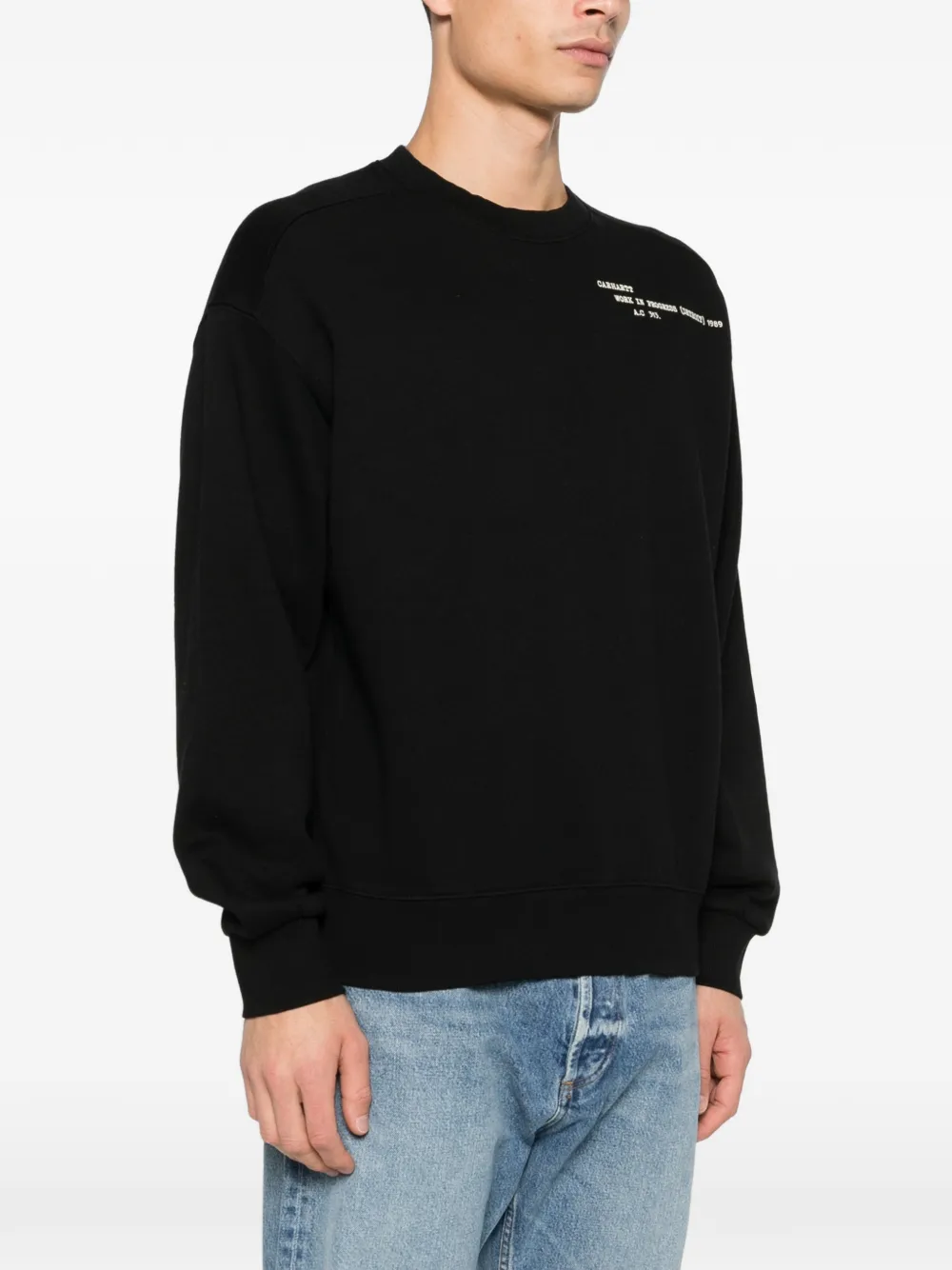 Carhartt WIP Punched sweater Zwart