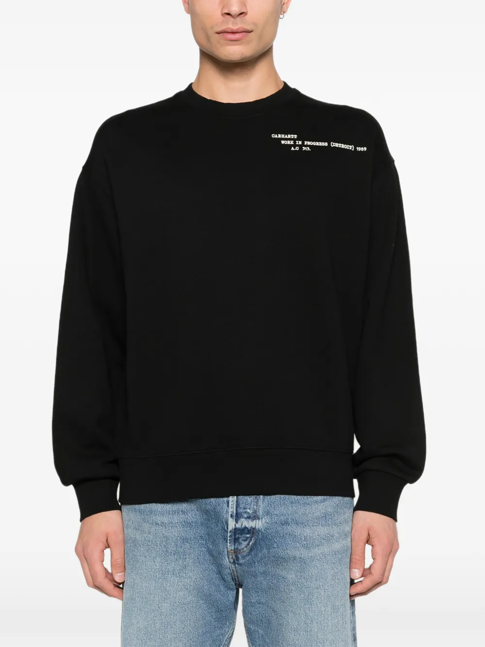Carhartt WIP Punched sweater Zwart
