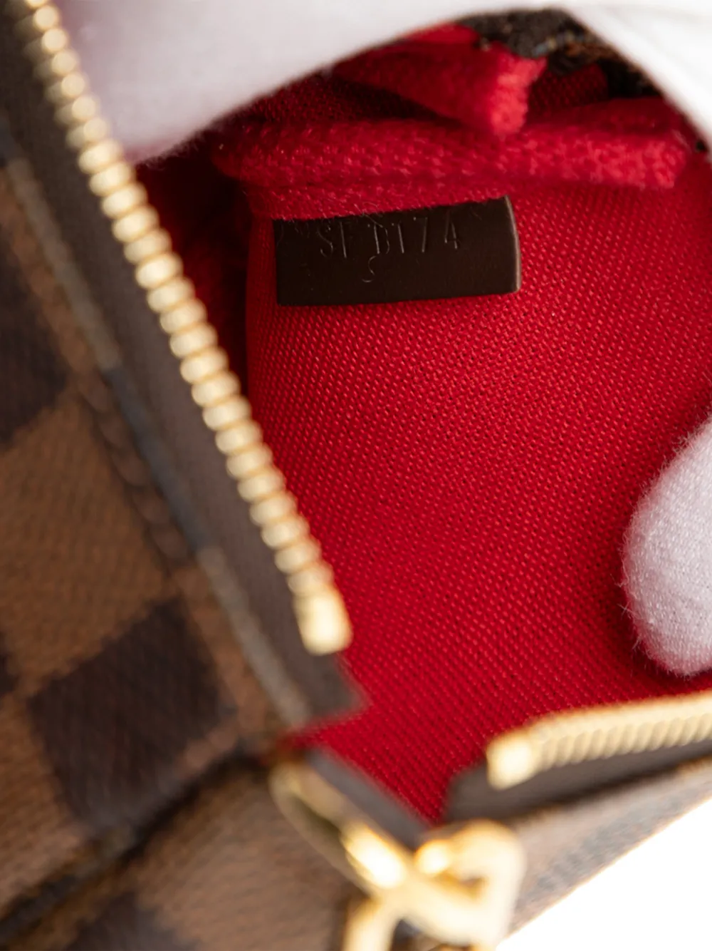 2014 Damier Ebene Mini Pochette Accessoires Handbag