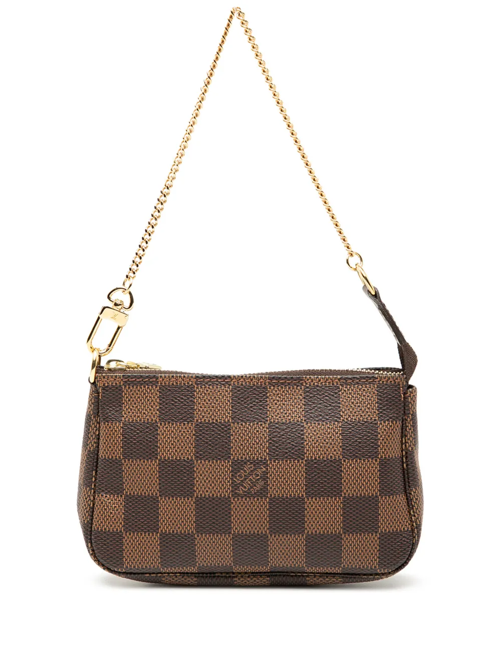 Louis Vuitton Pre-Owned 2014 Damier Ebene Mini Pochette Accessoires handbag - Marrone