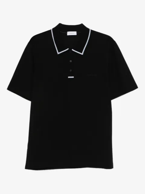 Ferragamo stripe-detail polo shirt