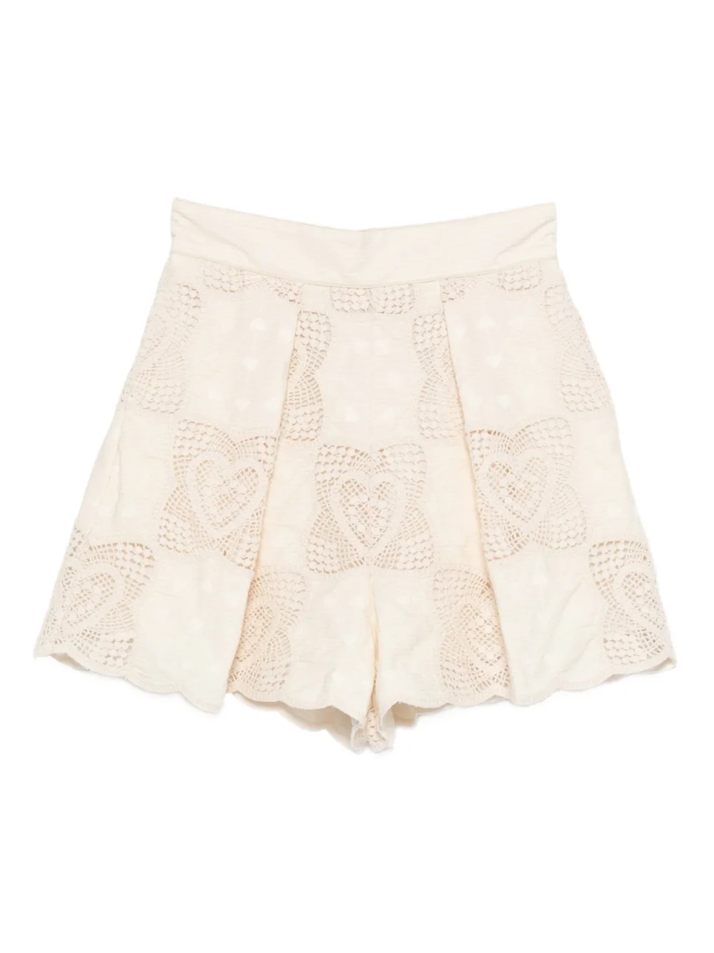 ZIMMERMANN Wanderlust tuck shorts - Neutrals