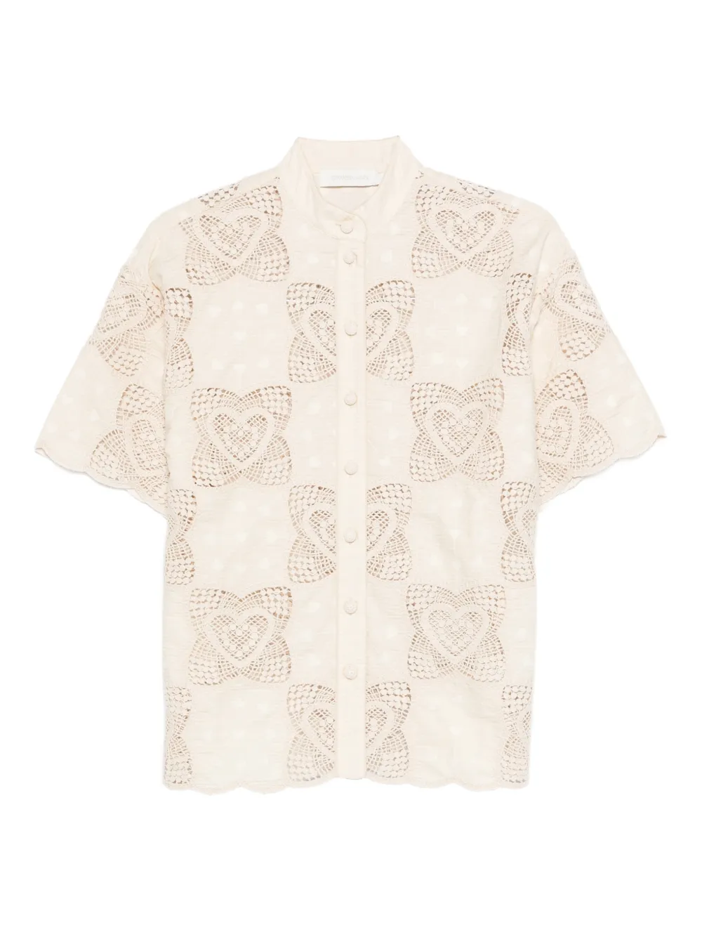 ZIMMERMANN Wanderlust scalloped shirt - Neutrals