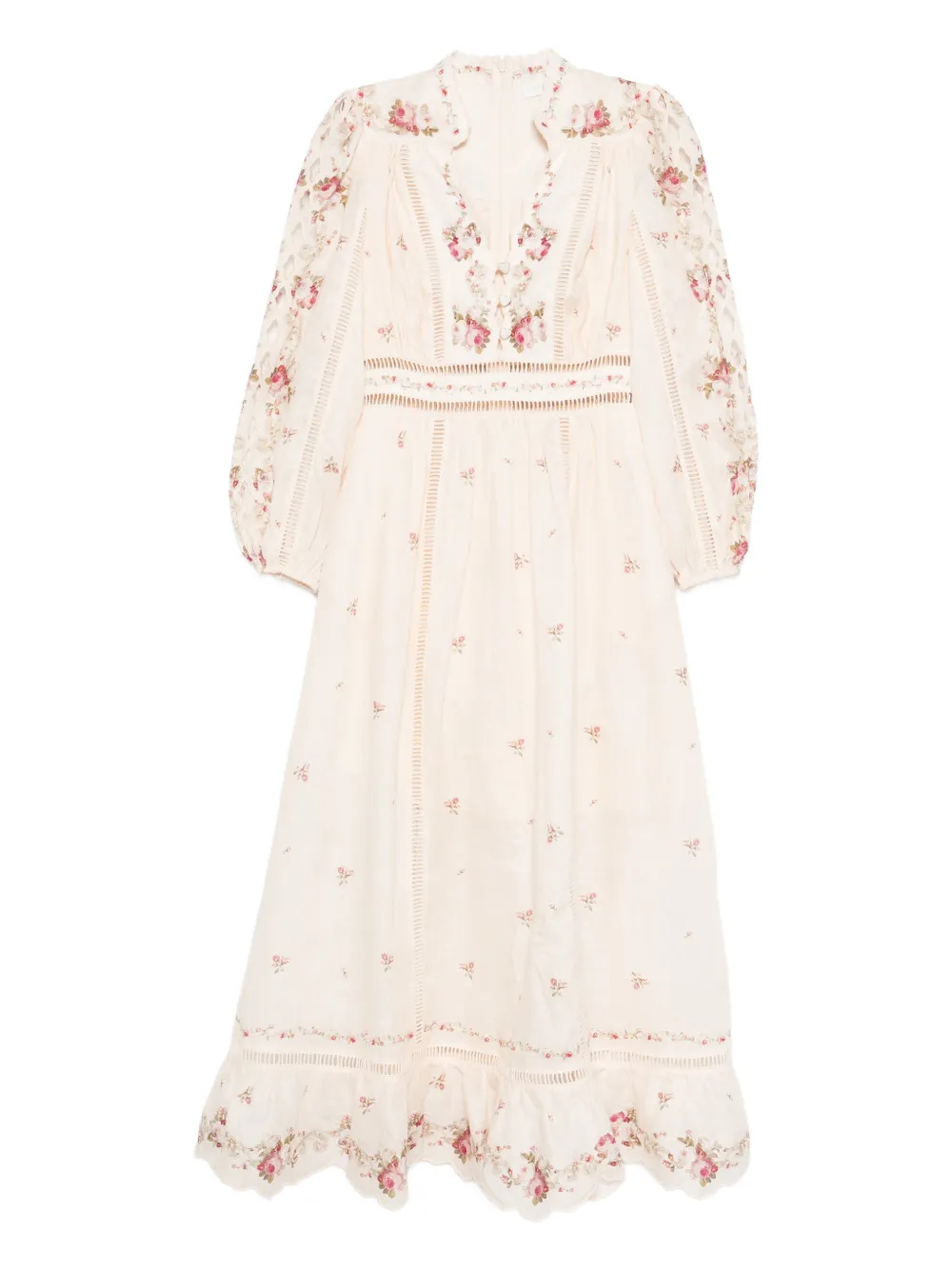 ZIMMERMANN Patience floral maxi dress - Toni neutri
