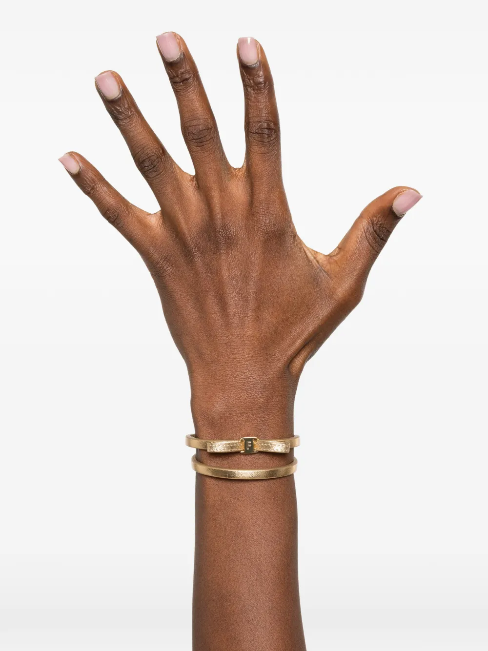  Ferragamo Bow-detail Bracelet - Gold 