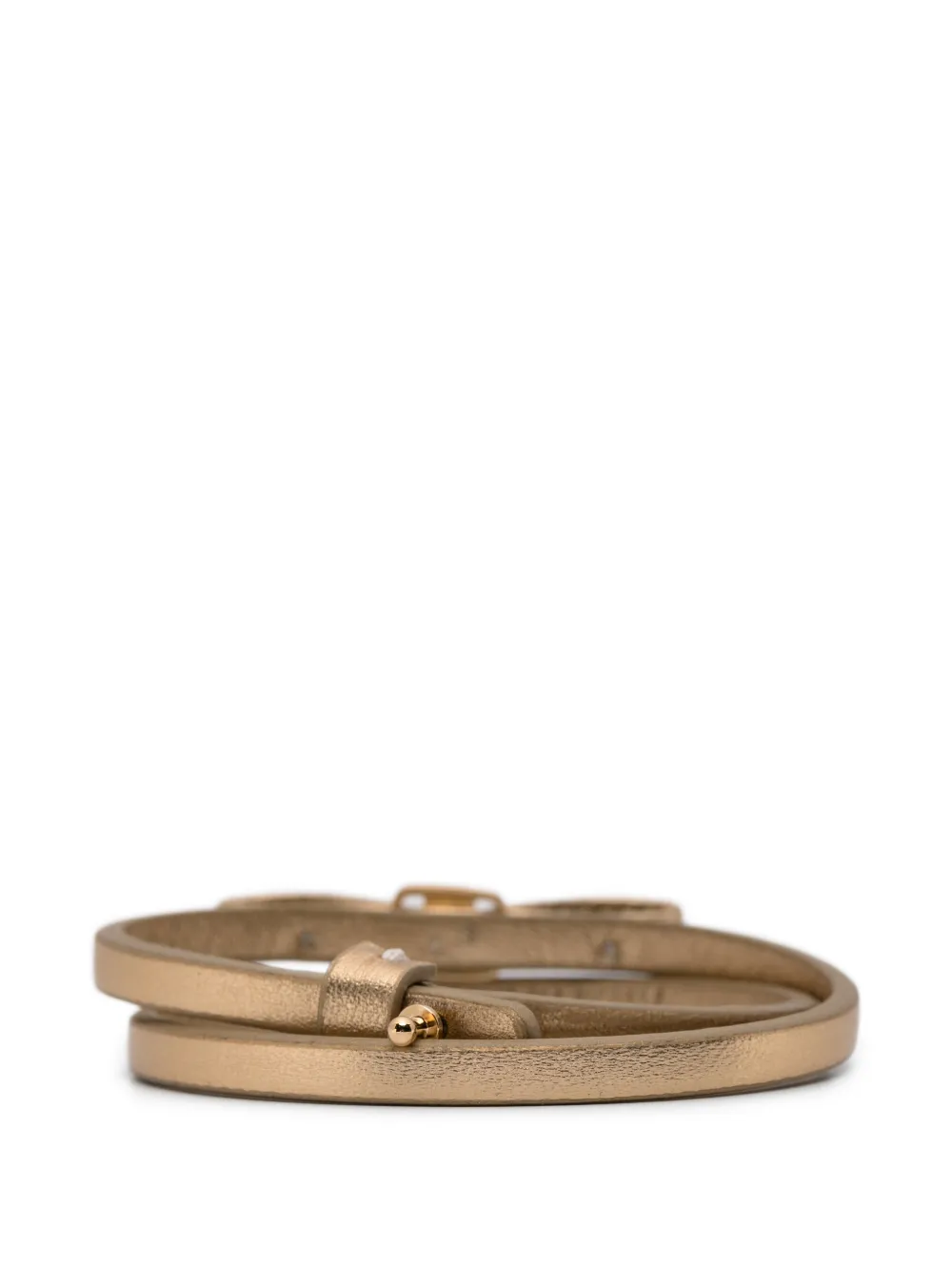  Ferragamo Bow-detail Bracelet - Gold 