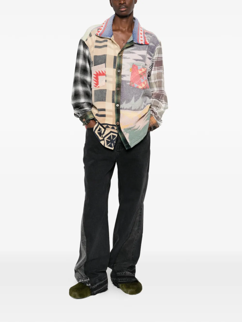  Gallery Dept. Patchwork Shirt - Neutrals 