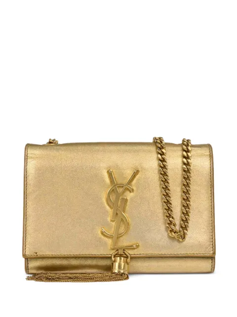 Saint Laurent Pre-Owned 2014 Kate logo-plaque tassel-detail shoulder bag