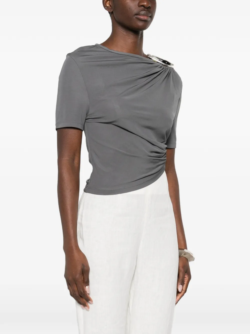  Christopher Esber Draped Top - Grey 