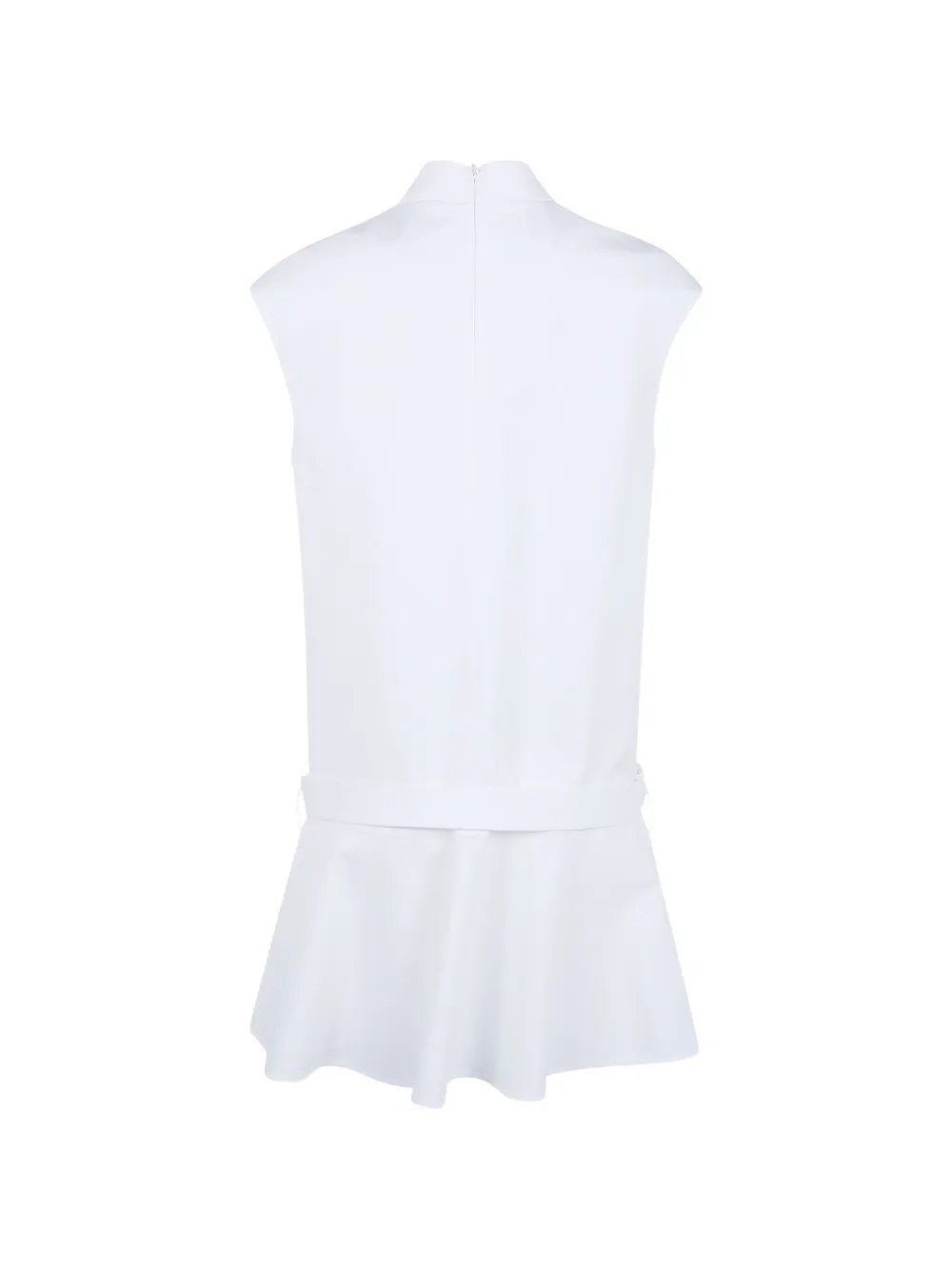 Semicouture belted sleeveless dress - Wit