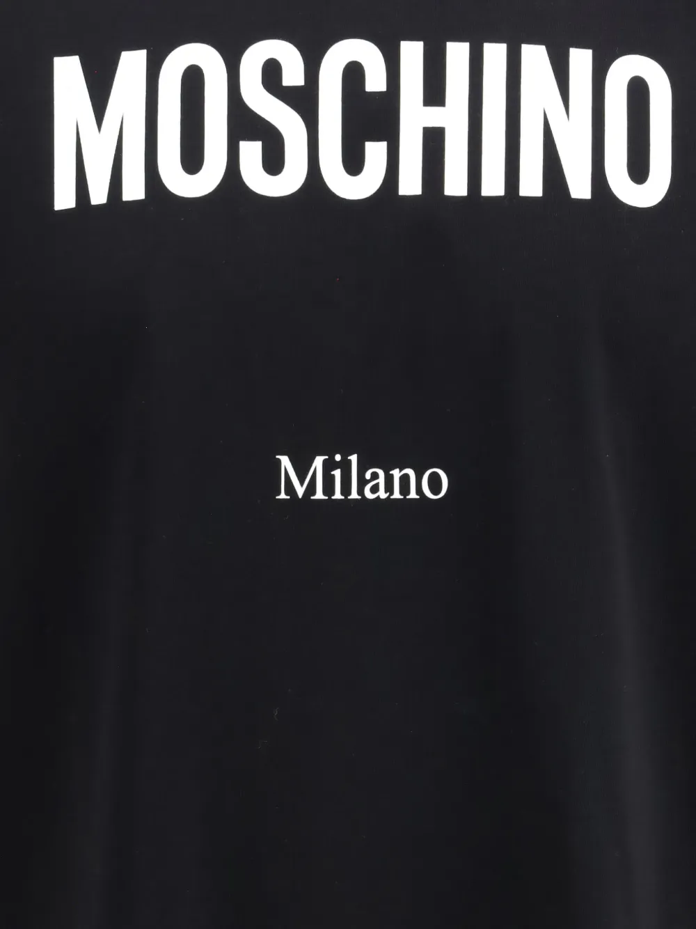 Moschino T-shirt met logoprint Zwart