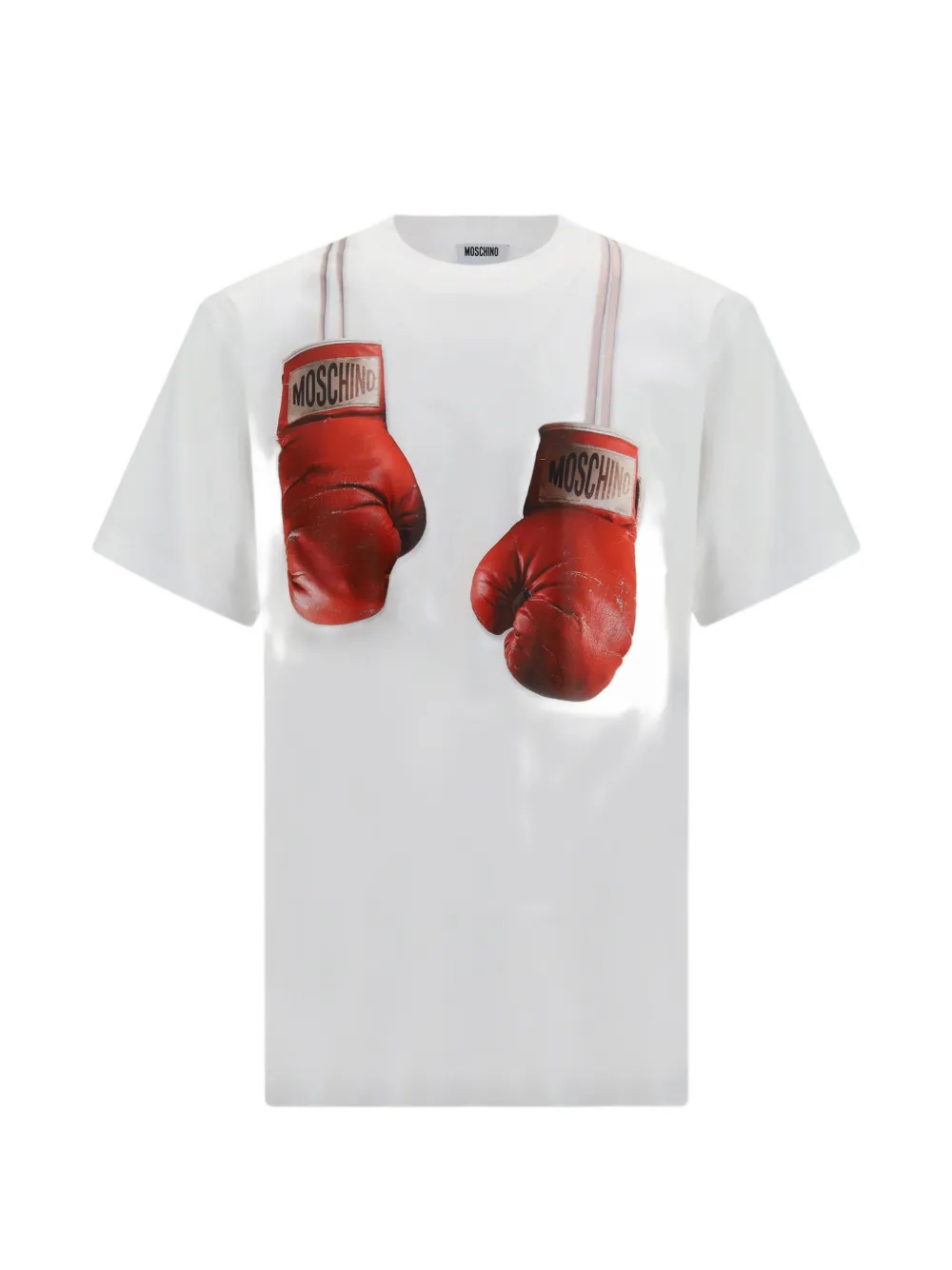 Moschino boxing gloves-graphic T-shirt - Bianco