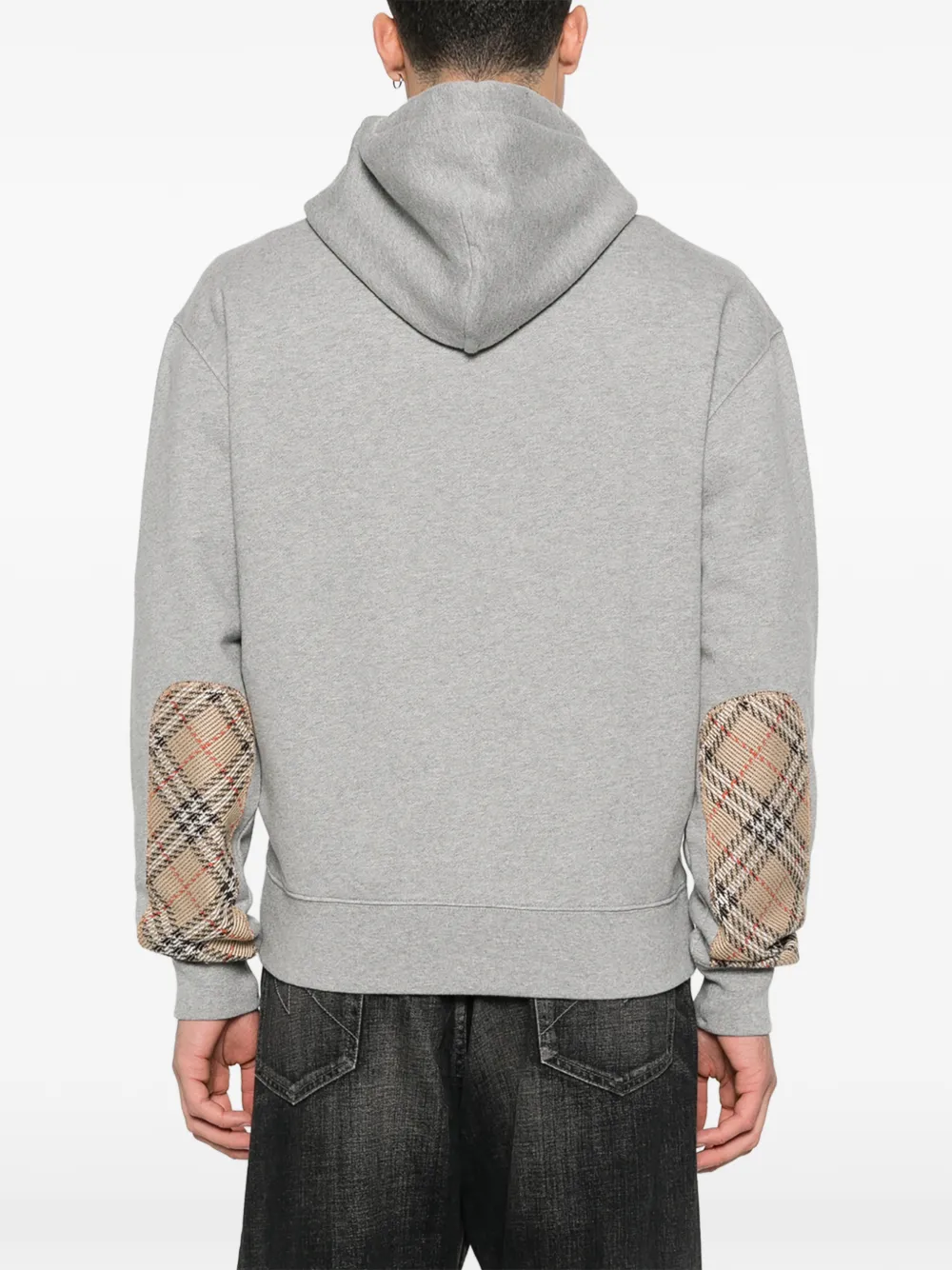 Burberry Hoodie met logopatch Grijs