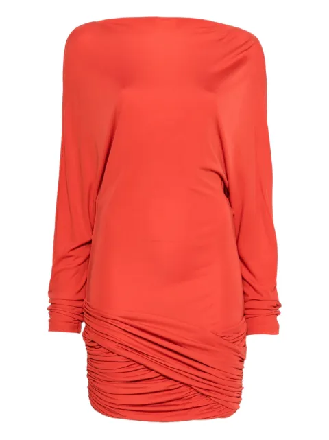 Christopher Esber Luna long-sleeved draped mini dress