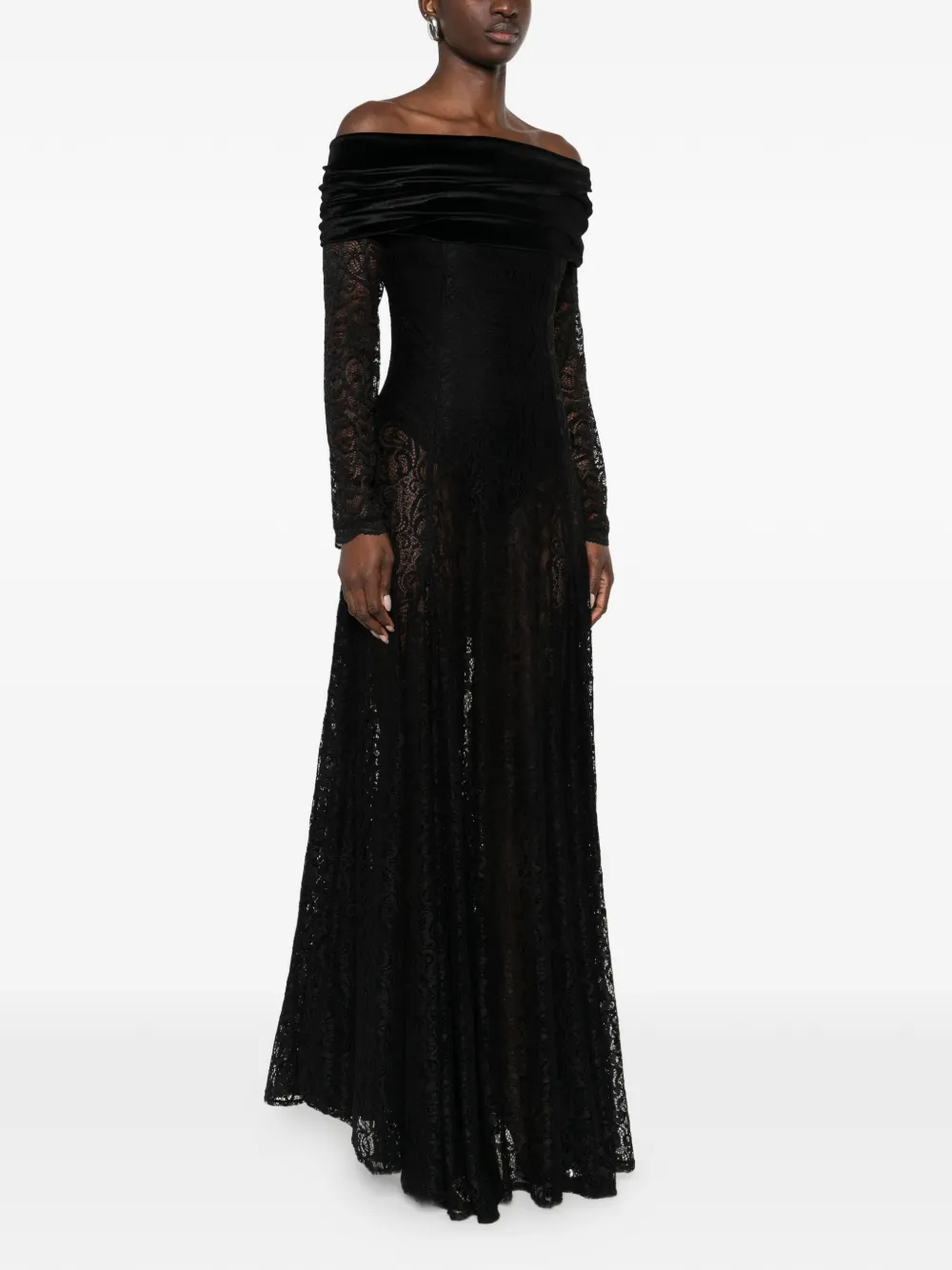  Miau By Clara Rotescu Monet Gown - Black 
