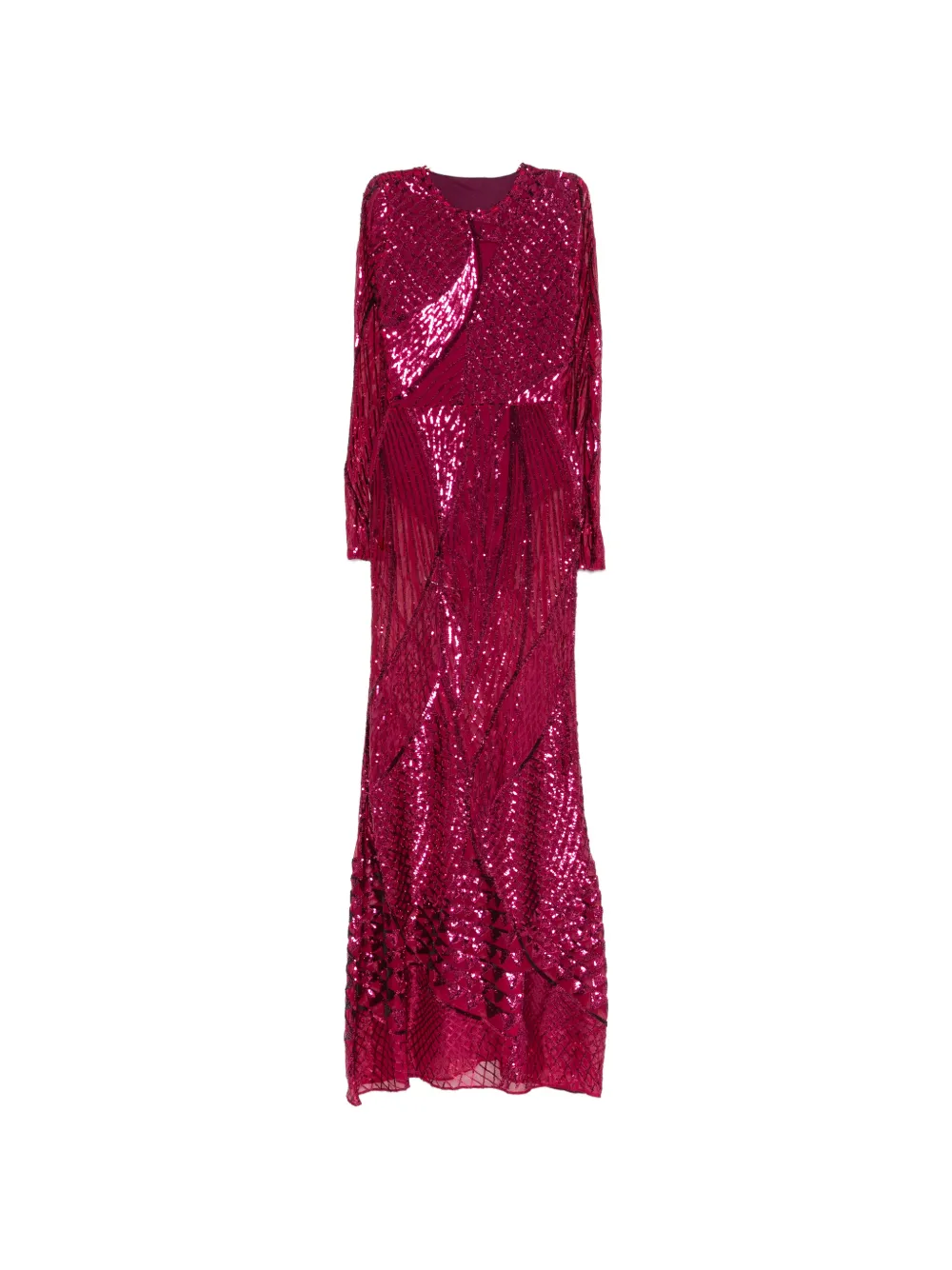 MIAU by Clara Rotescu Halo sequinned maxi dress