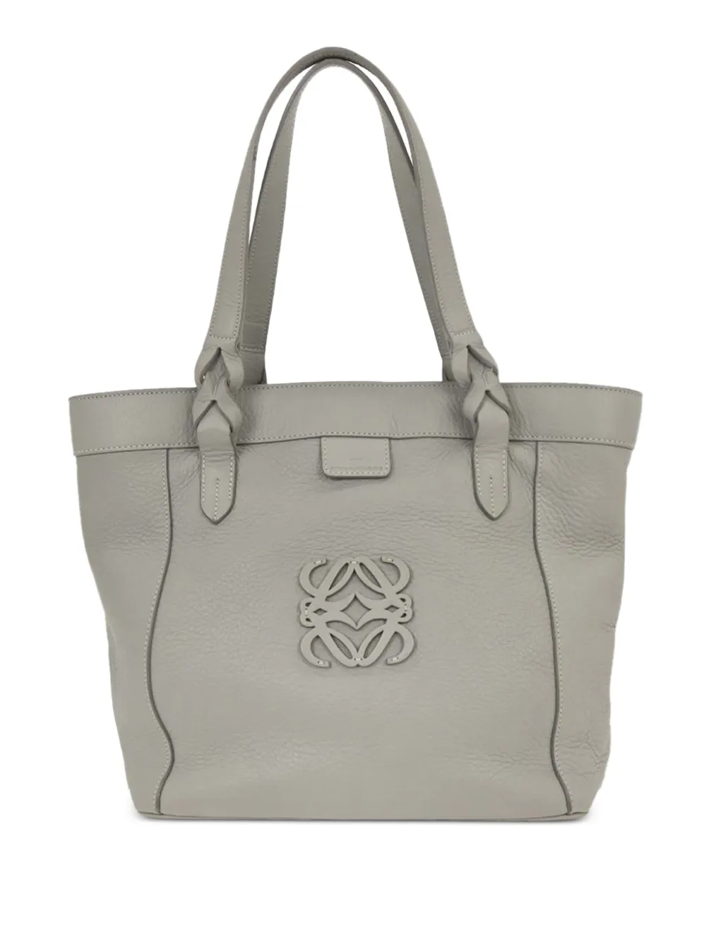 Loewe Pre-Owned 2013 Fusta leather tote bag - Grigio