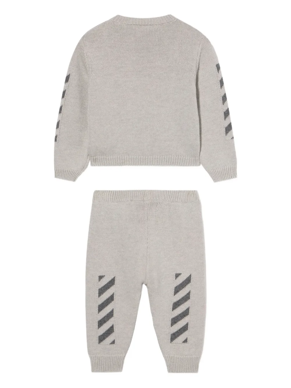 Off-White Kids Intarsia trainingspak met logo Grijs