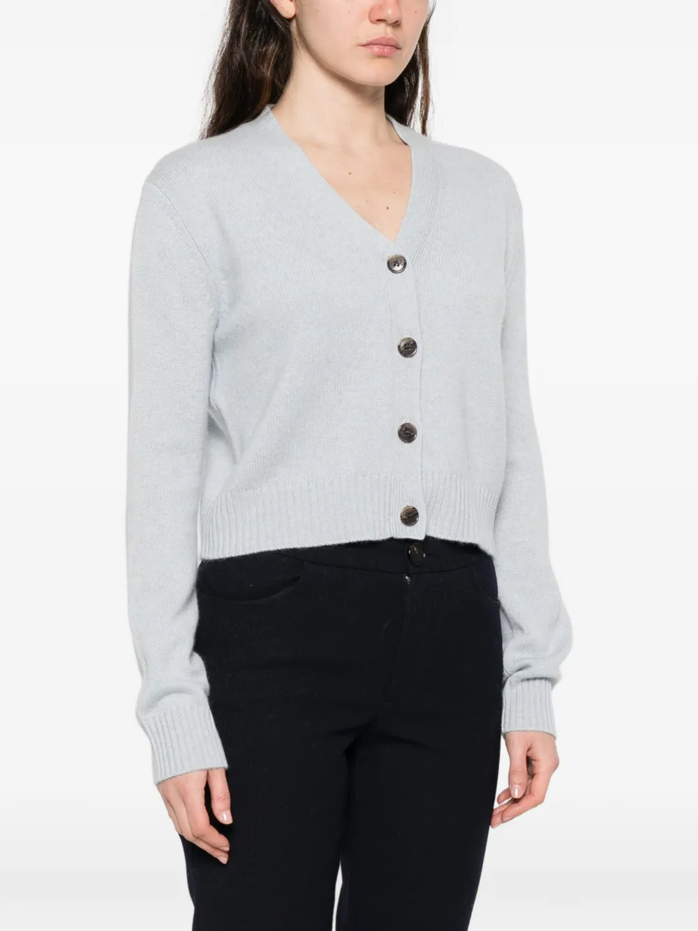  Lisa Yang Marion V-neck Cardigan - Blue 