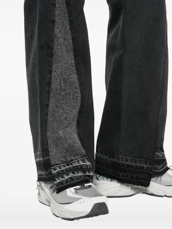GALLERY DEPT. Twisted Wide Leg Trousers | Black | FARFETCH