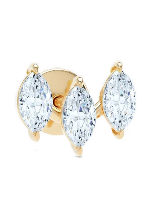 LOEV  triple-diamond stud earring 