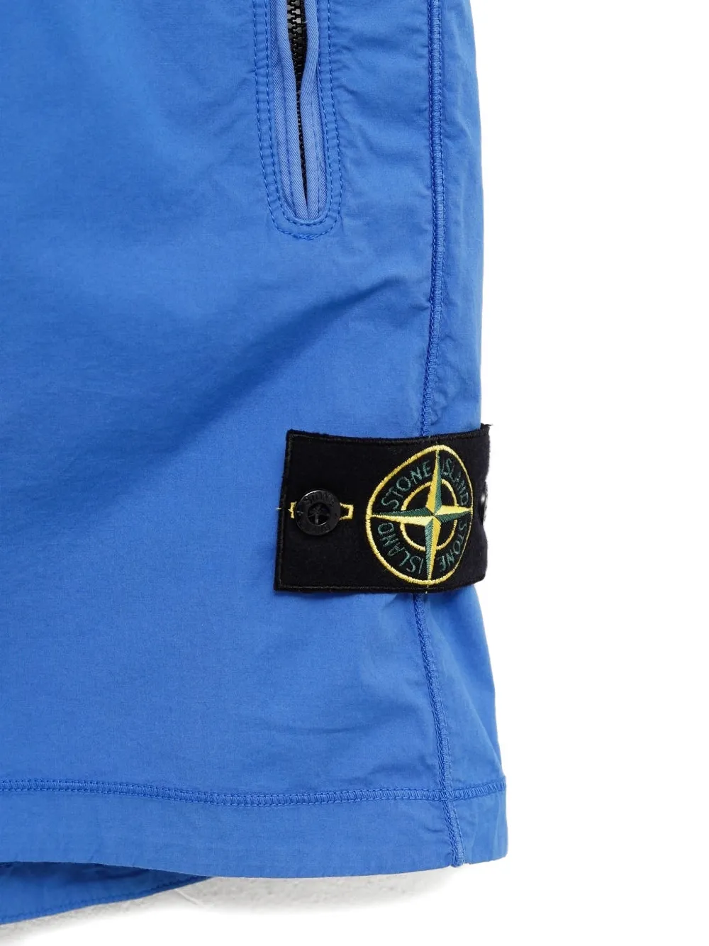  Stone Island Bermudas Con Logo Compass - Azul 