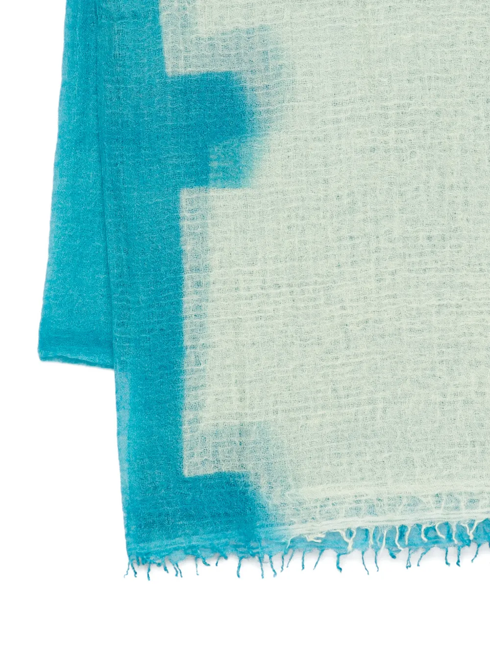  Suzusan Tie-dye Fringed Scarf - Neutrals 