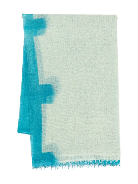 Suzusan tie-dye fringed scarf