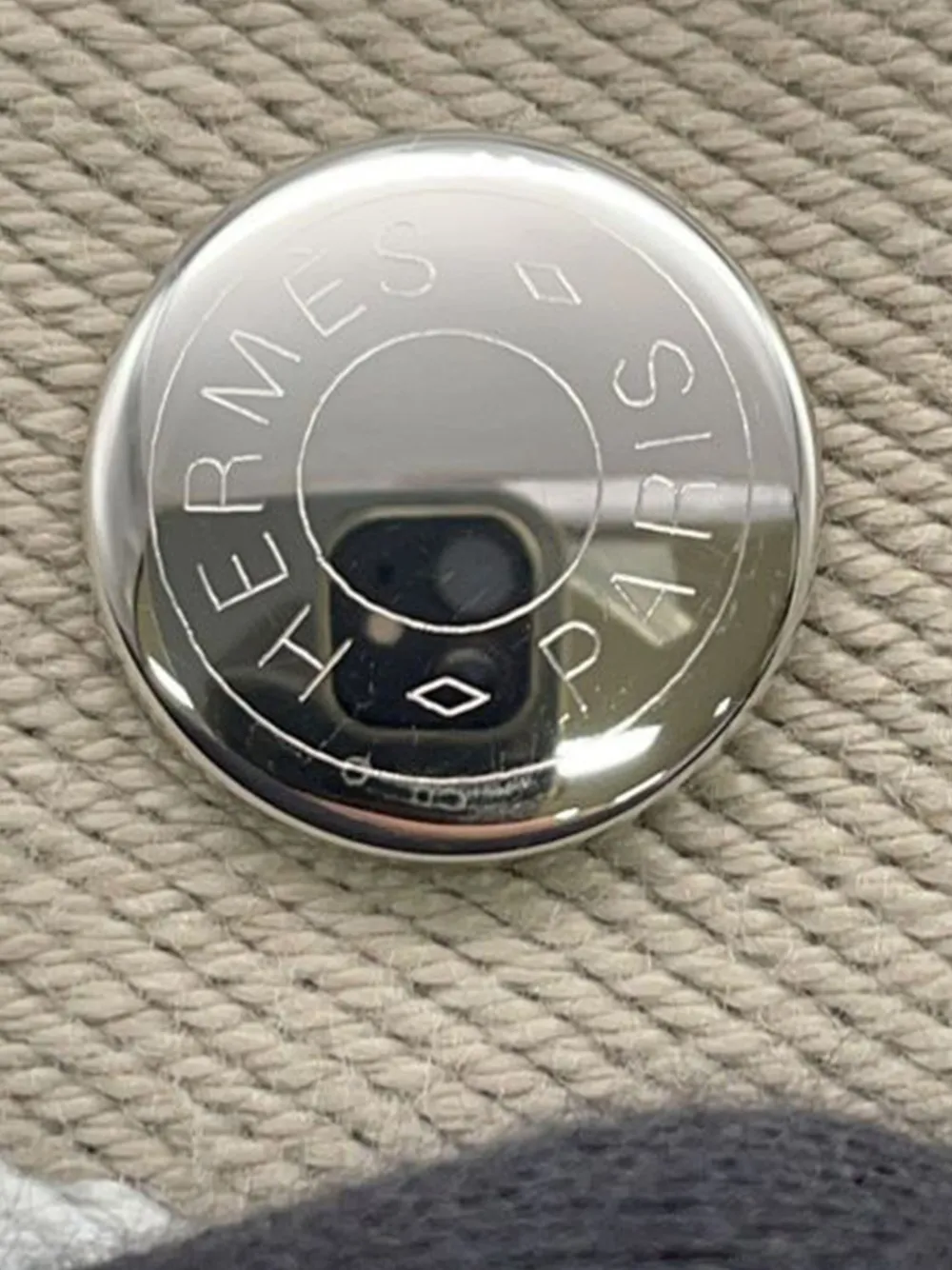 Hermès Pre-Owned 2020-2025 Small Toile Bride A Brac Case vanity bag | Pre-Owned | Image 2