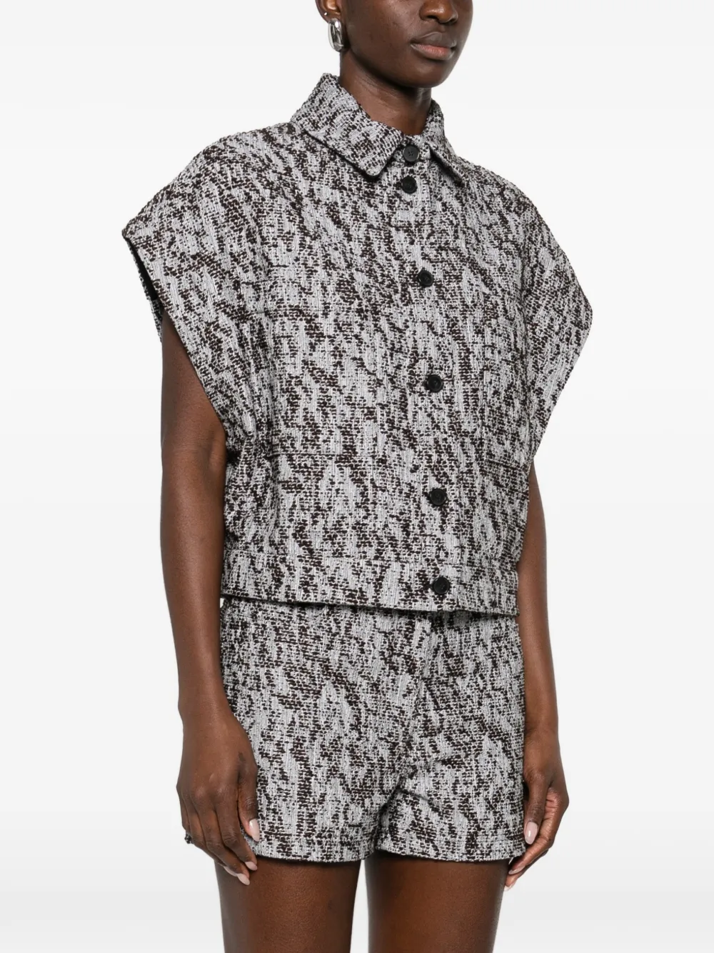  Iro Estel Buttoned Shirt - Brown 