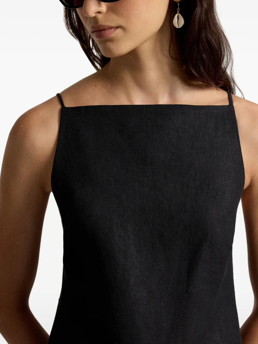 Polo Ralph Lauren Jurk met vierkante hals Zwart