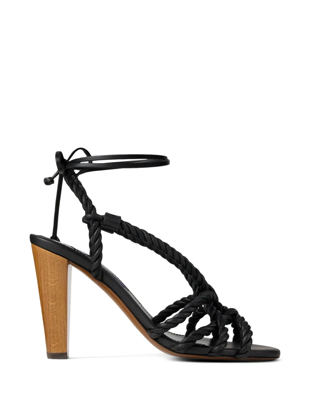 Ralph Lauren Collection Sandali in pelle di agnello - Nero