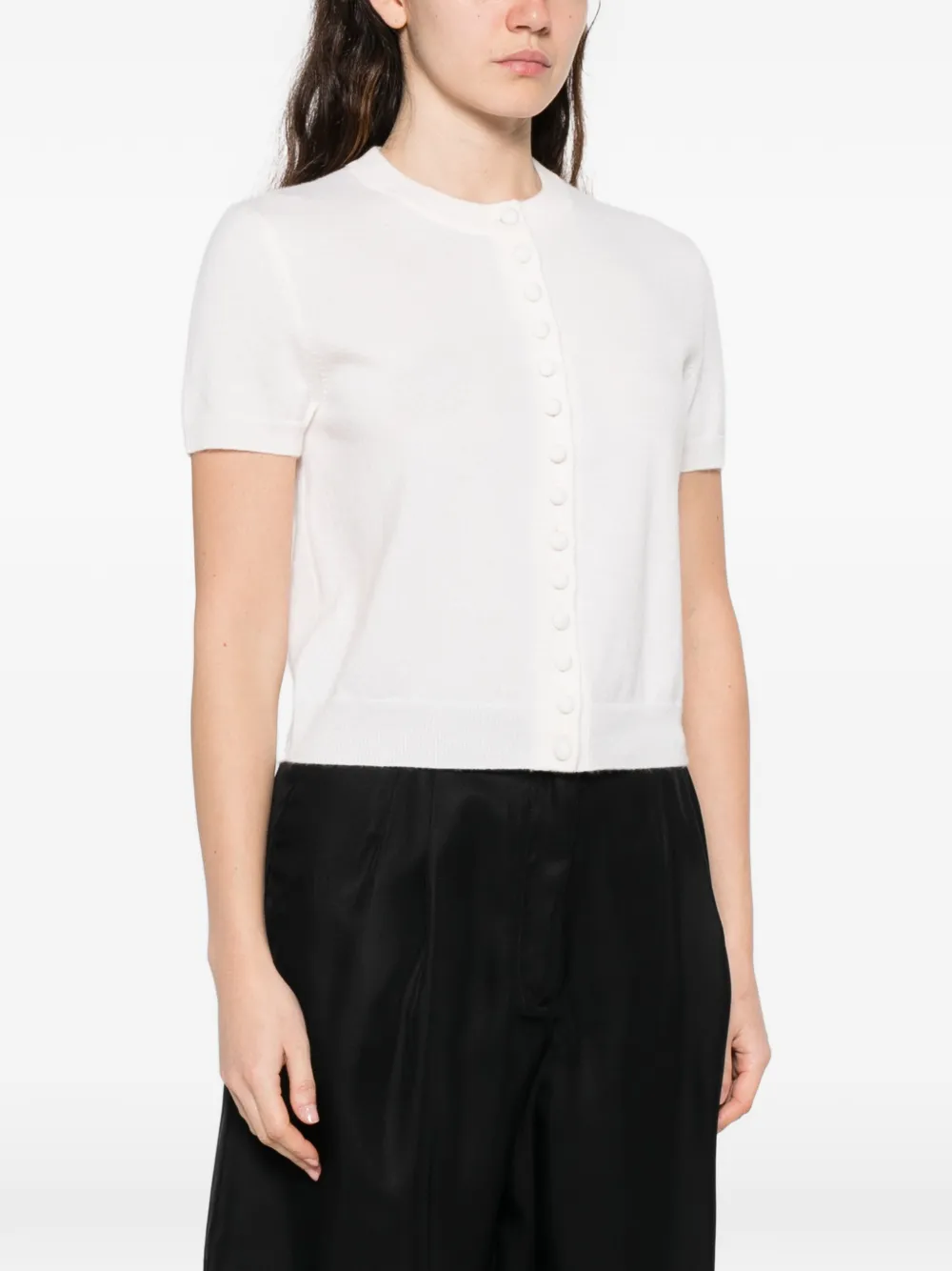  Lisa Yang Lunea Buttoned Cardigan - Neutrals 