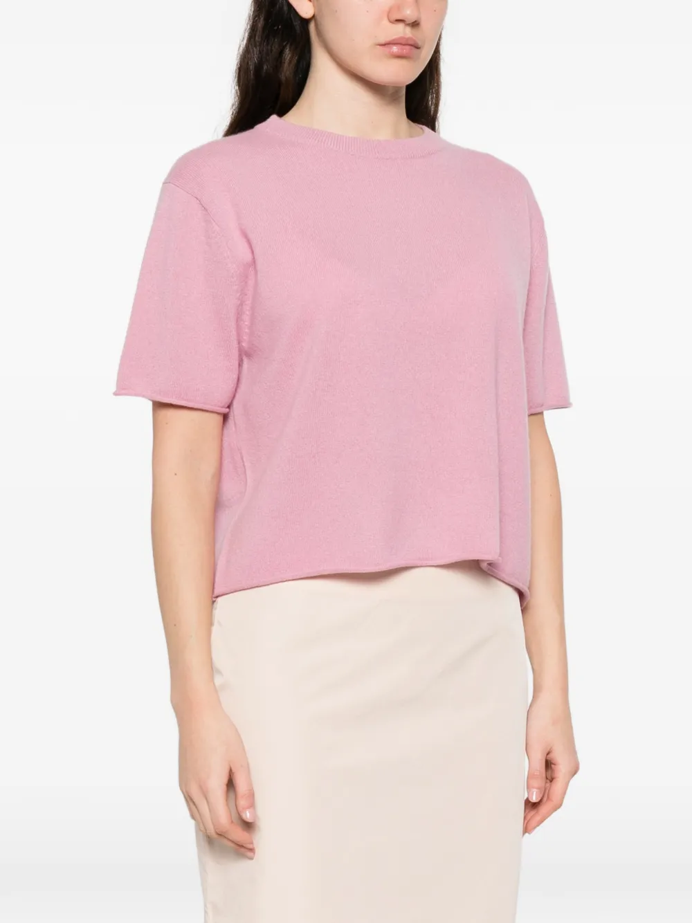  Lisa Yang Pull Cila à Manches Courtes - Rose 