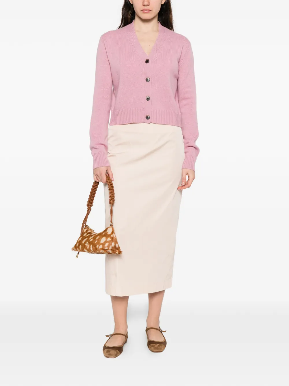 Marion Buttoned V-Neck Cardigan