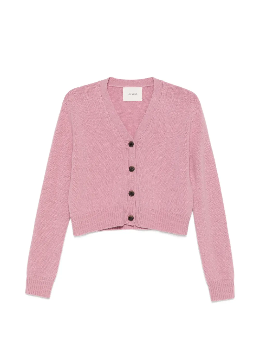 Lisa Yang Marion buttoned V-neck cardigan - Rosa