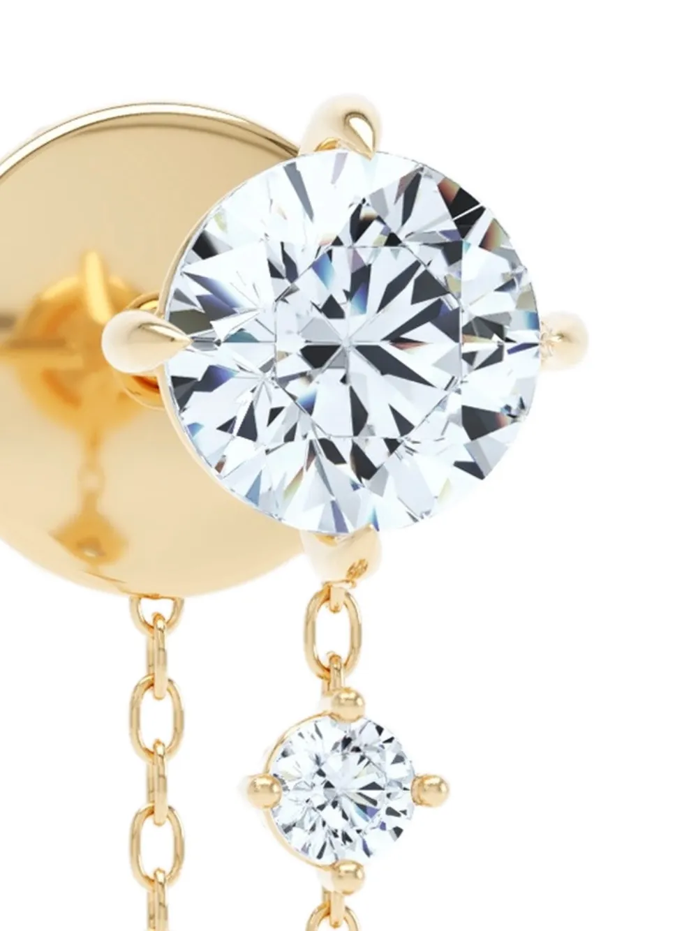  Loev Diamond Chain-link Stud Earring - Gold 