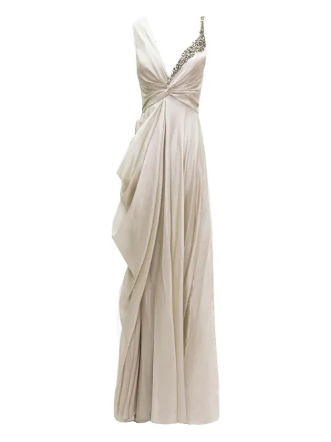 Gemy Maalouf asymmetrical draped maxi dress
