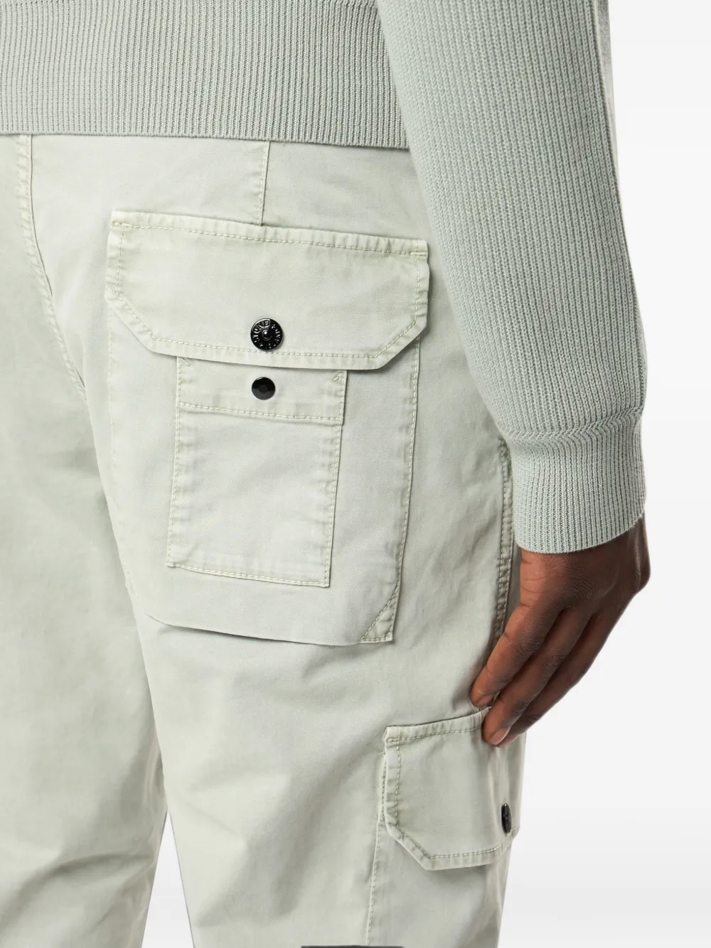 Stone Island Trainingsbroek met logo-patch en cargo-zakken Groen