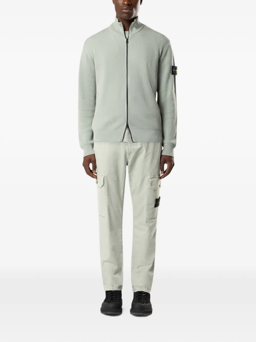 Stone Island Trainingsbroek met logo-patch en cargo-zakken Groen