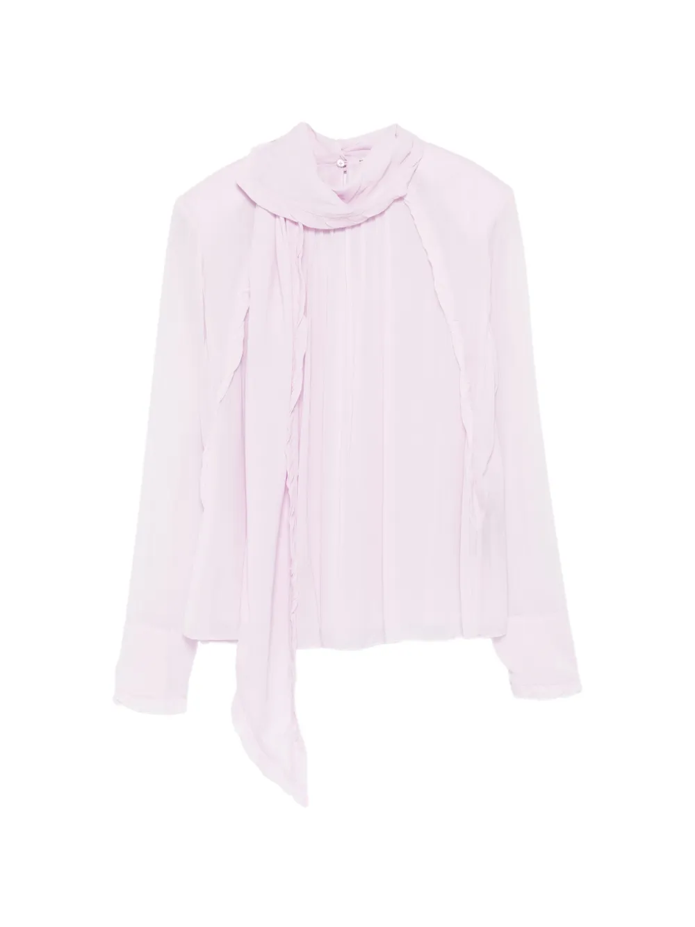 Dorothee Schumacher ruffle-trim tie blouse - Rosa