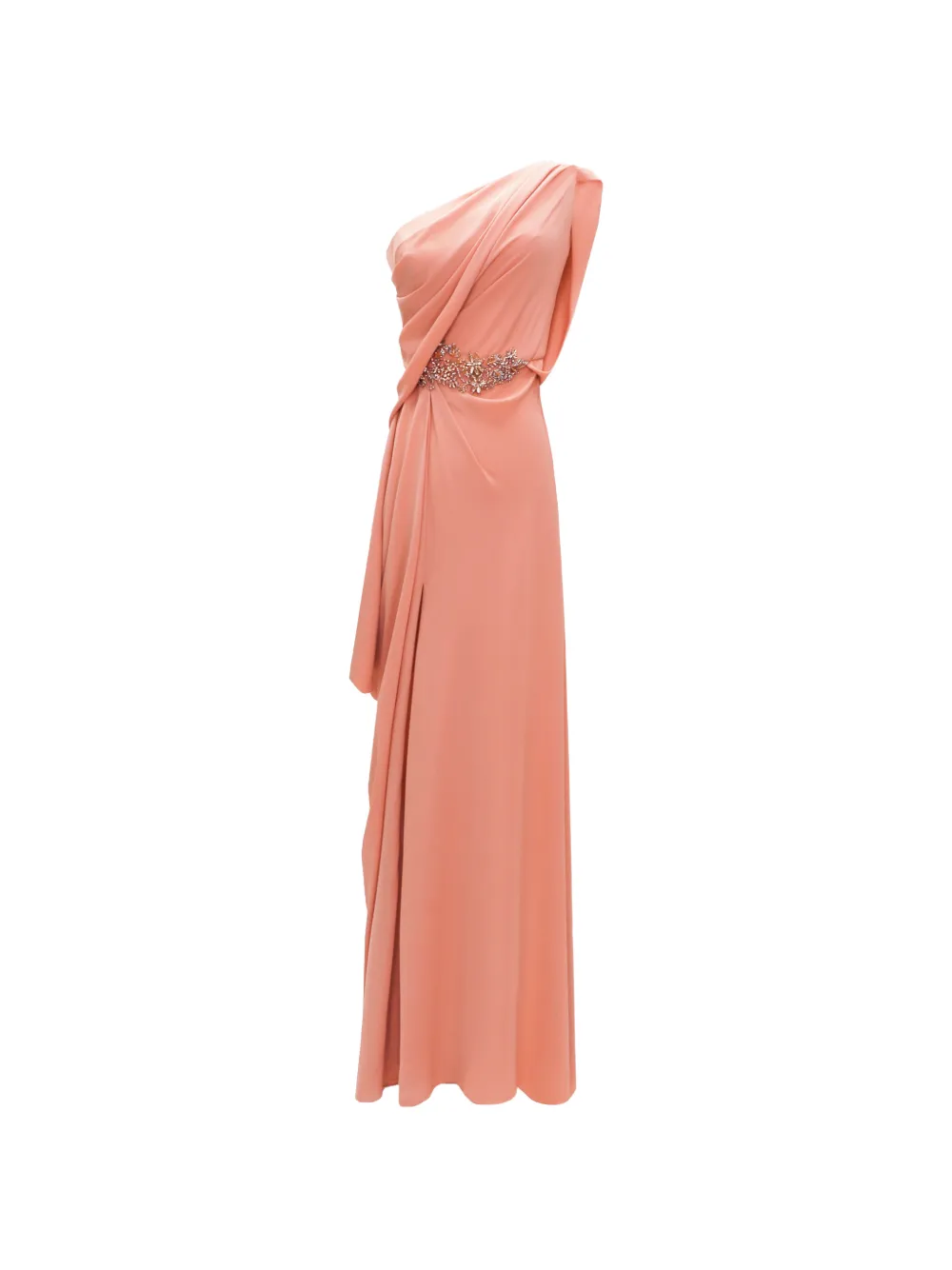 Gemy Maalouf one-shoulder draped maxi dress - Arancione