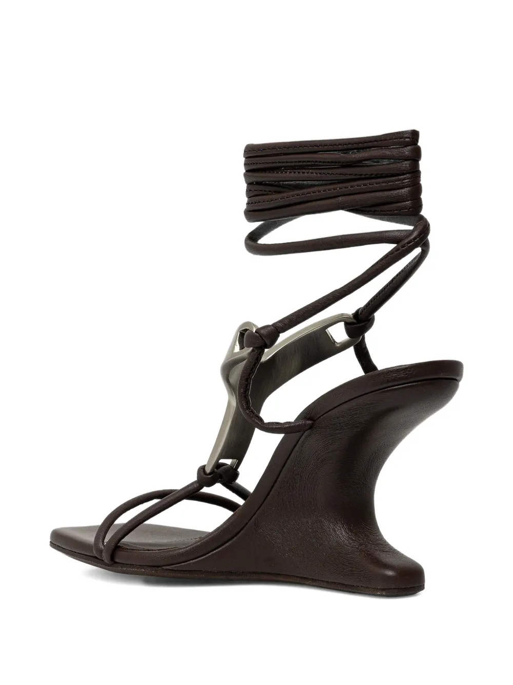 Rick Owens Lilies Cantilever 8 Hydra sandalen met open neus Bruin