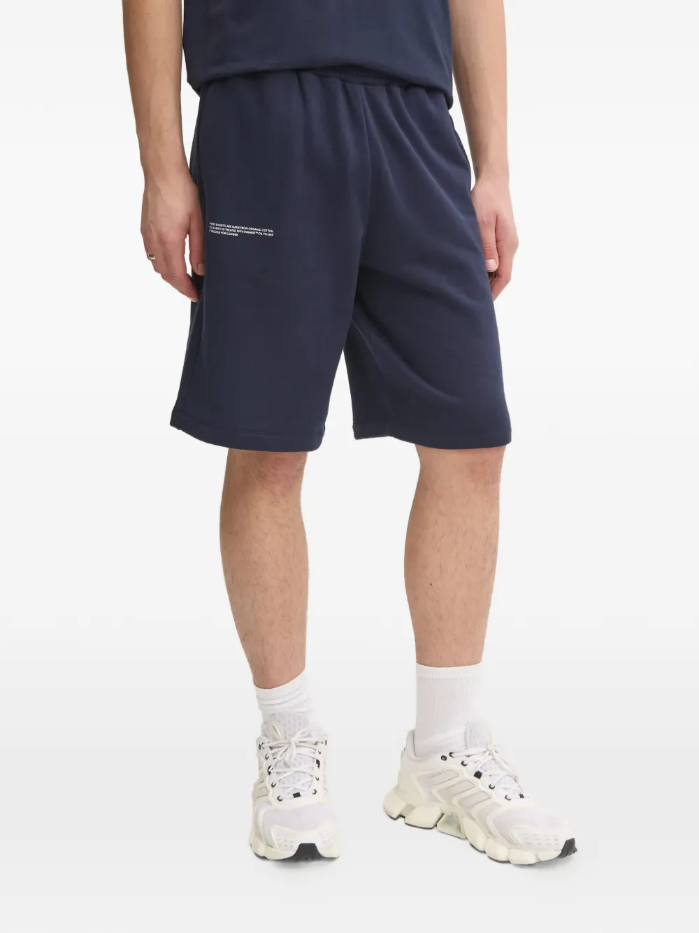 Pangaia logo-detail pocket shorts - Blu