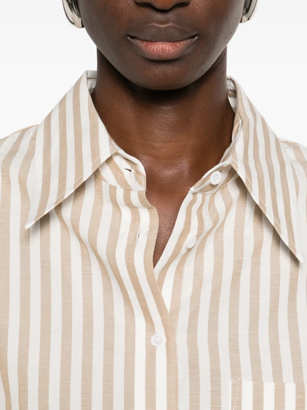 Azaloa Striped Pocket Shirt