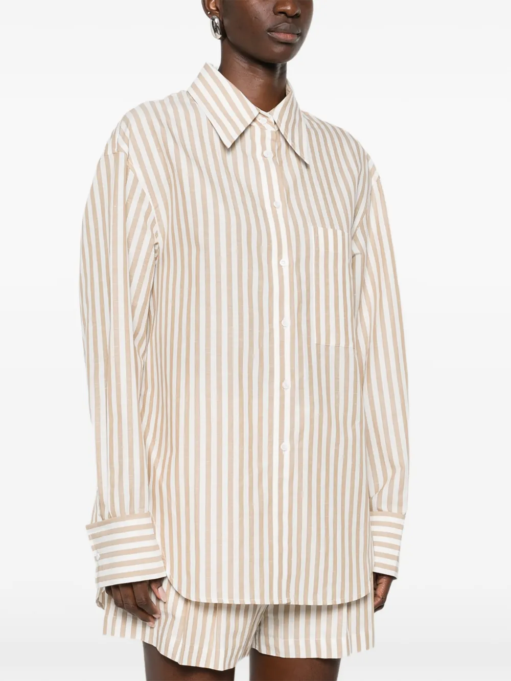 Azaloa Striped Pocket Shirt