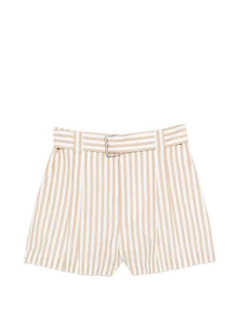 IRO Anemone striped belted shorts