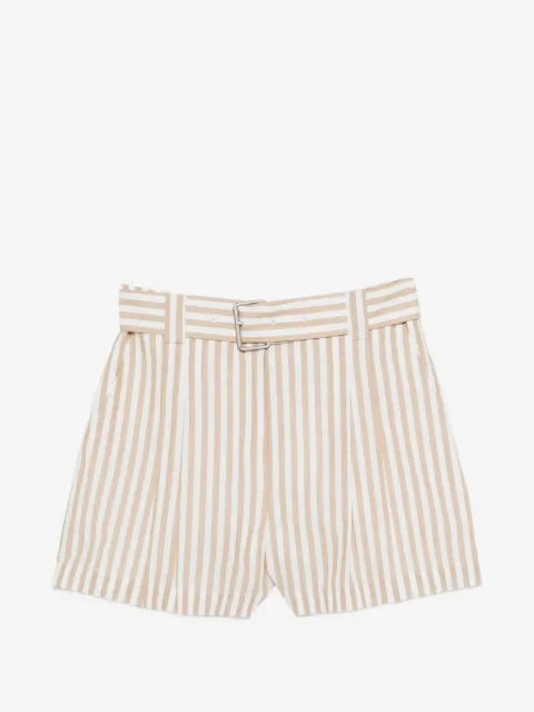 IRO Anemone striped belted shorts