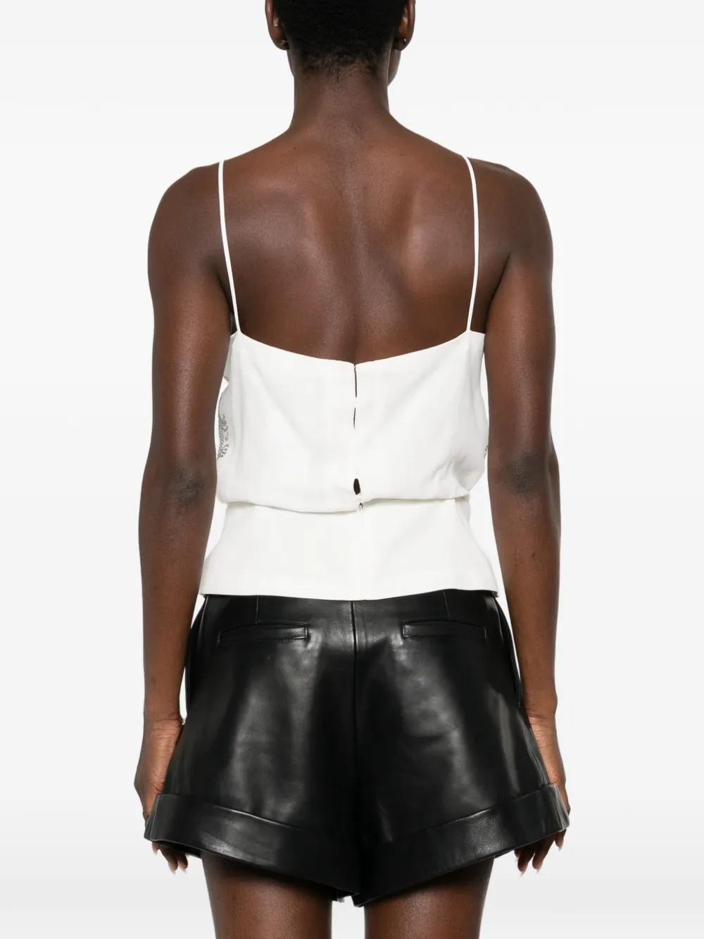 IRO Olympe verfraaide top Wit